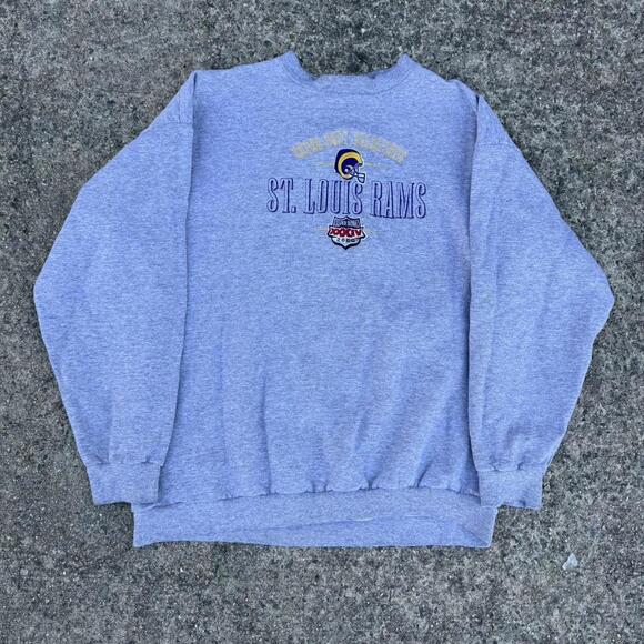 Logo Athletic Other - Vintage 2000 Beautiful St Louis Rams Super Bowl grey sweatshirt size large